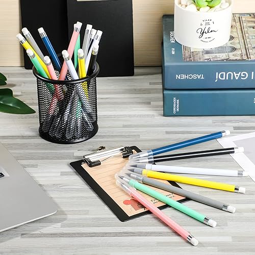 Miniatura 6 de 50 lápices sin tinta, reutilizables y duraderos con borrador, lápices coloridos para siempre, incluye 20 lápices sin tinta con 30 puntas de grafito