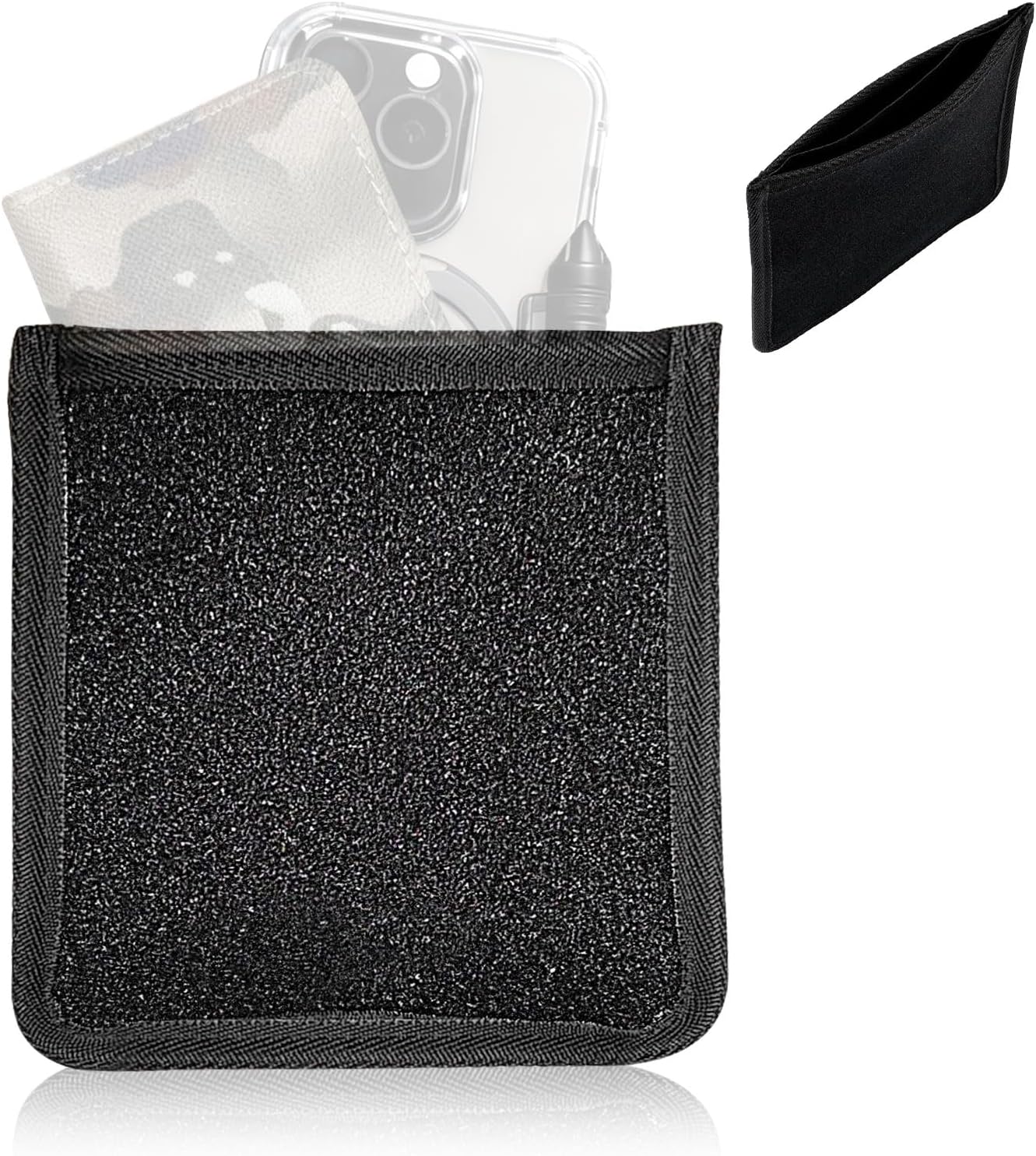 Neoprene Tactical Admin Pouch Organizer – Dual Compartment Velcro Sleeve Neoprene Tactical Admin Pouch Organizer – Dual Compartment Velcro Sleeve