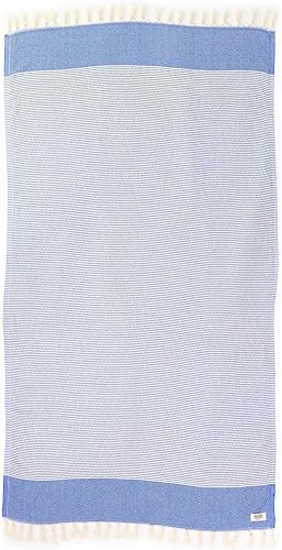 Miniatura 2 de Teema Toalla de playa turca grande  100% algodón turco  Sin arena  Secado rápido  Versátil y multiusos  El Diamanté (azul)