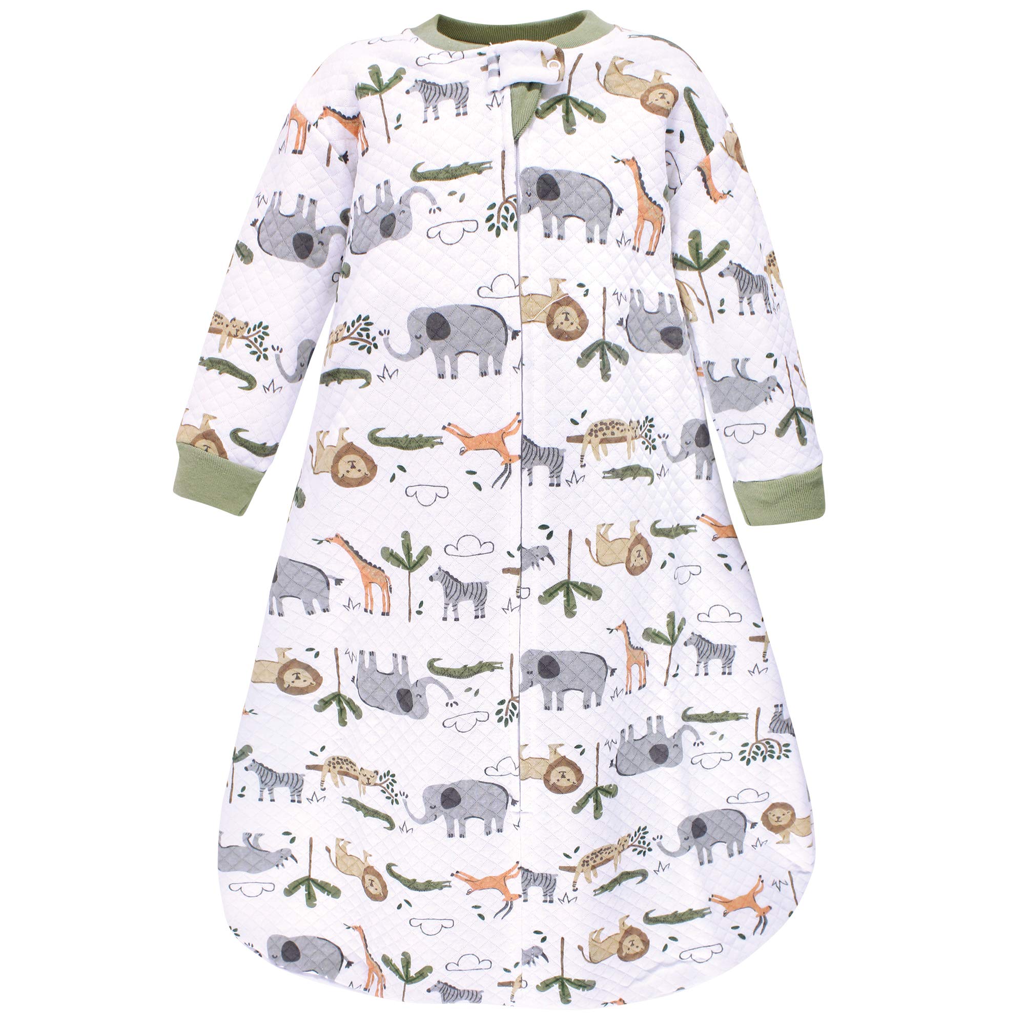 Hudson Baby Unisex Baby Premium Quilted Long Sleeve Sleeping Bag and Wearable Blanket