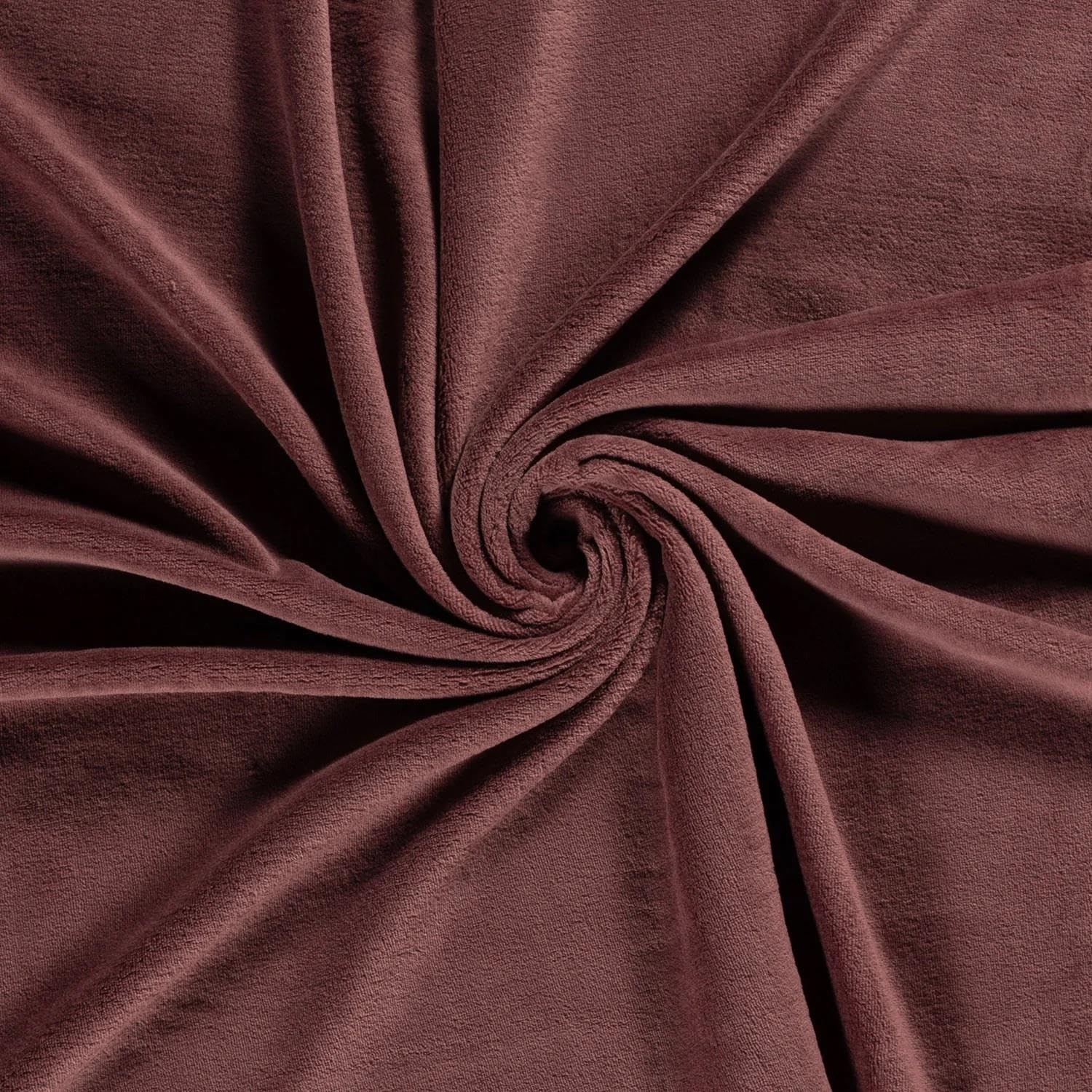 Crs Fur Fabrics Red Double Sided Coral Cuddle Fleece Fabric Material Old Pink 1/4Mtr