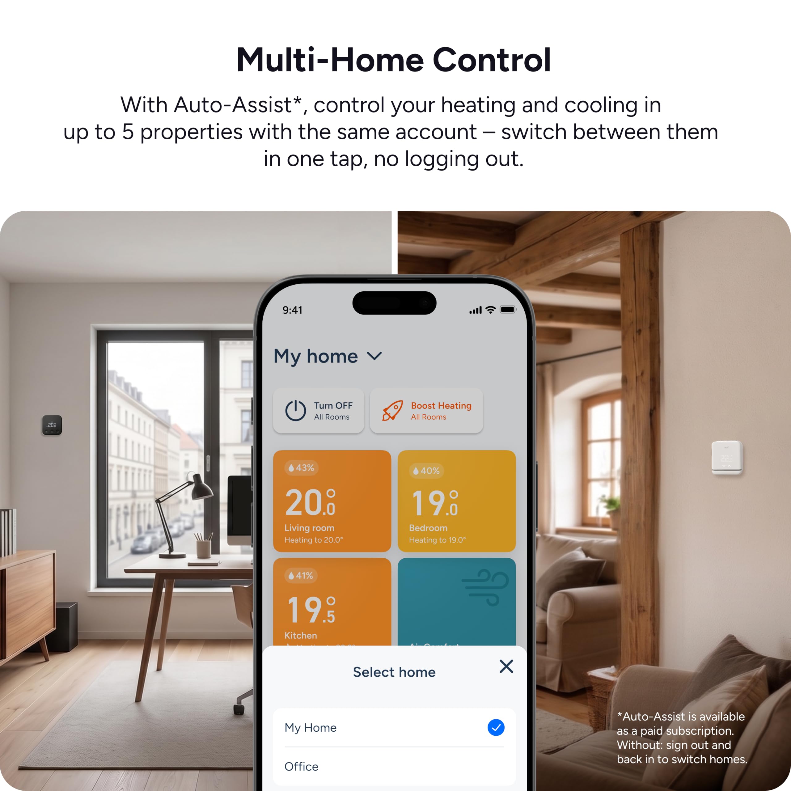 tado° Termostato Inteligente Inalámbrico kit de inicio V3+ – Control de calefacción smart home, fácil instalación, diseñado en Alemania, compatible con Amazon Alexa, Siri y Asistente de Google