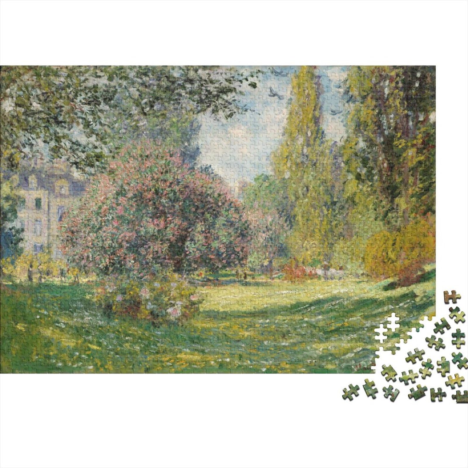Claude Monet Rompecabezas De Madera 3D 1000 Piezas, Imposible Puzzle, Puzzle Adultos 1000 Piece Jigsaw Puzzles, Rompecabezas para Adultos Y Adolescente