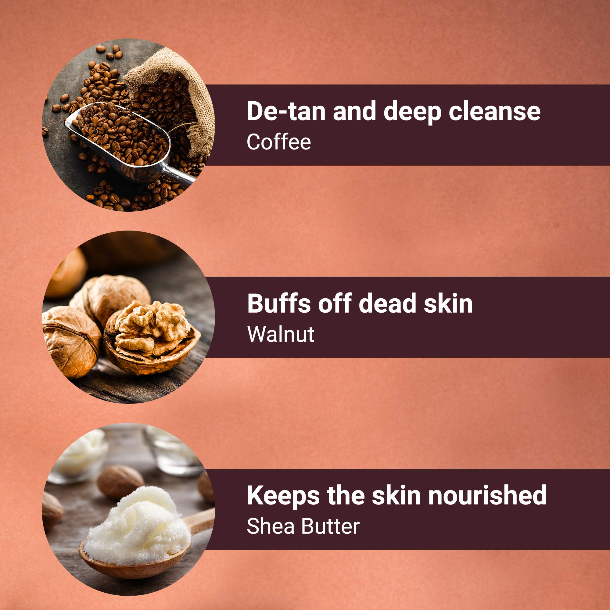 Bombay Shaving Company Deep Cleansing and Exfoliating Coffee Face Scrub (100g, No Sulphate, No Paraben)