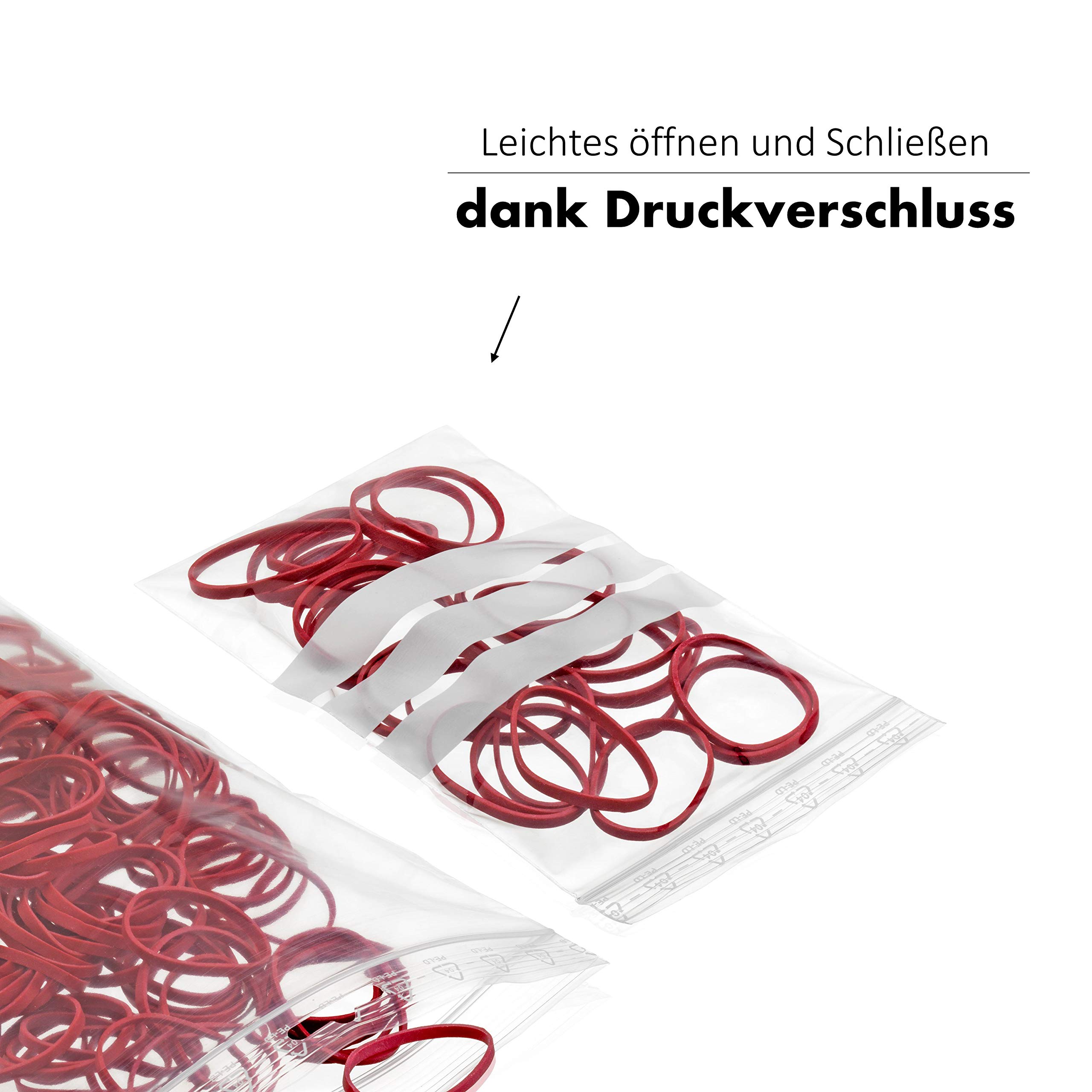 3000x Druckverschlussbeutel 400x600mm 50my - Druckverschluss Beutel transparent (LDPE-Folie)- Zipbeutel Folienbeutel wiederverschließbar - Plastikbeutel Polybeutel lebensmittelunbedenklich