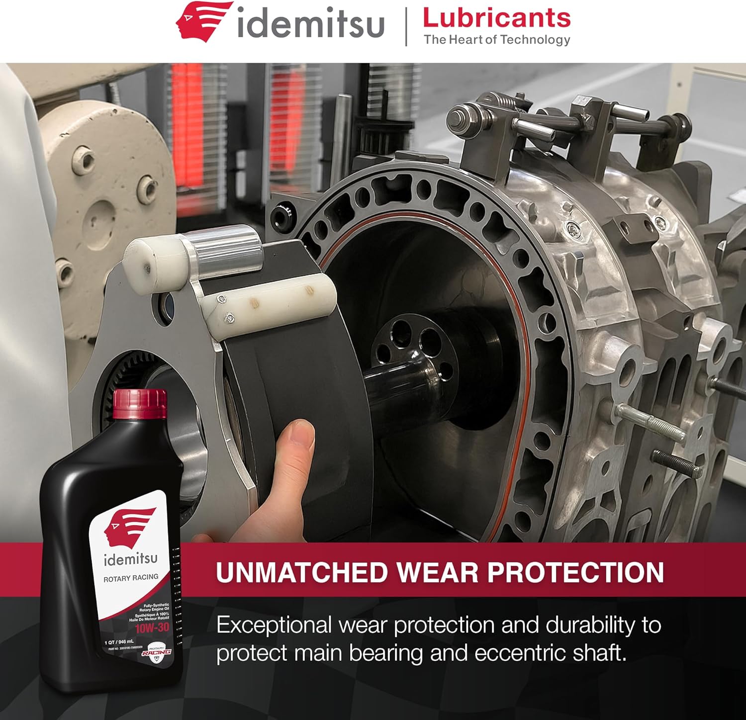 Idemitsu Full Synthetic 10W-30 Rotary Racing Engine Oil –1 Quart, Pack of 6 | High-Performance Lubricant for Turbocharged & Supercharged Rotary Engines