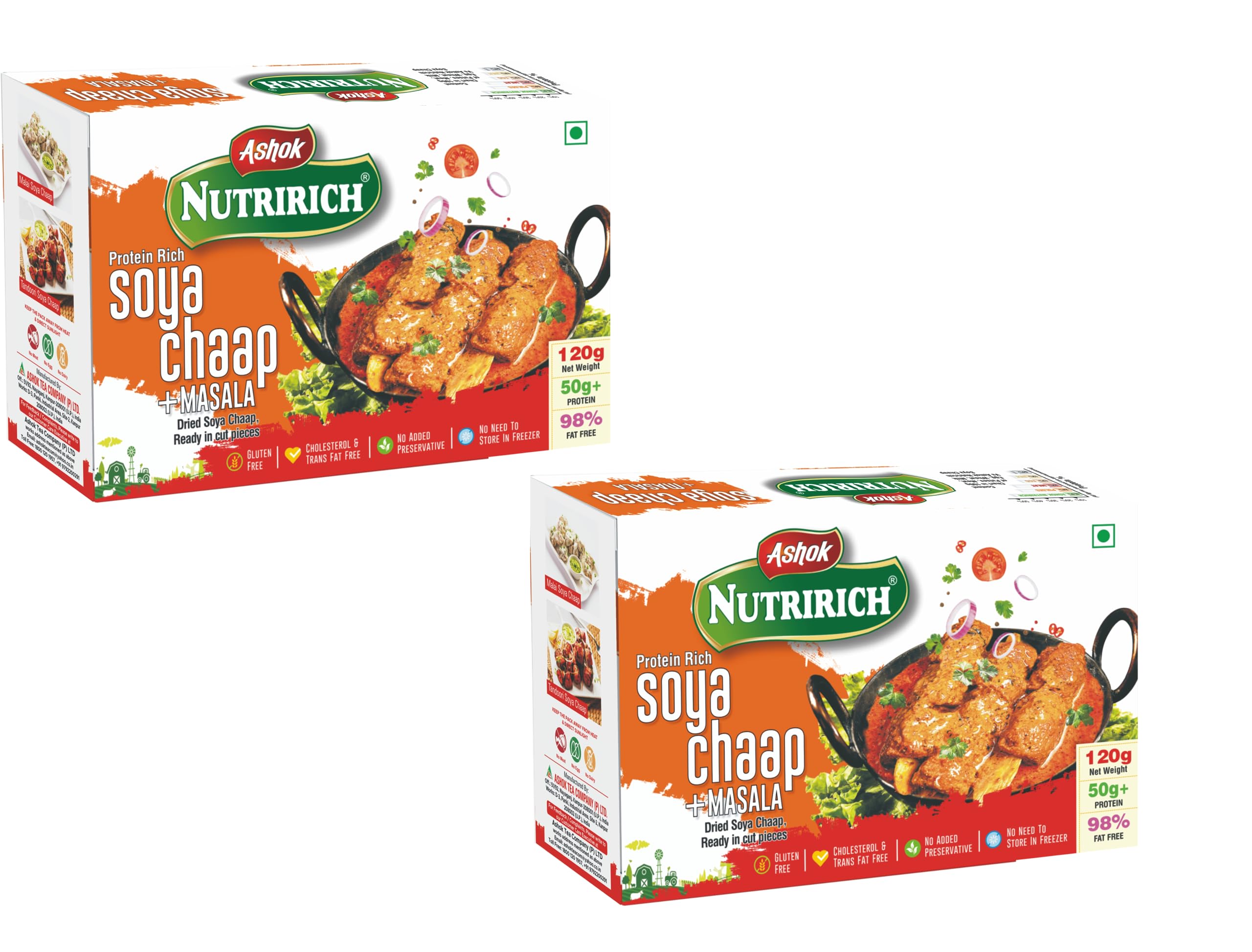 Ashok Nutririch 120g SOYA Chaap with Masala (SOYA Chaap Pack of 2) (B0CCXZ9XFF) Amazon Price History, Amazon Price Tracker