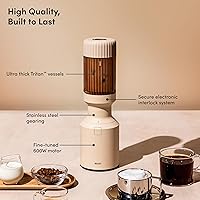 Vista 3 de La licuadora mini Beast Mini licuadora de encimera de cocina Mezcla batidos y licuados, aderezos, salsas, salsas para mojar Incluye tapa