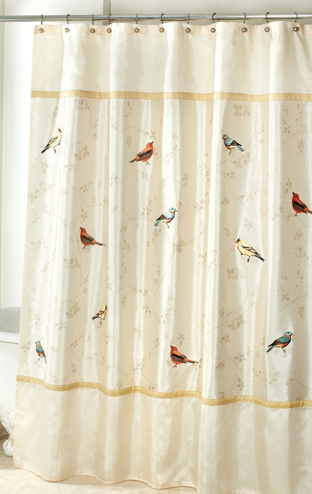 Shower Curtains With Birds Curtains & Drapes