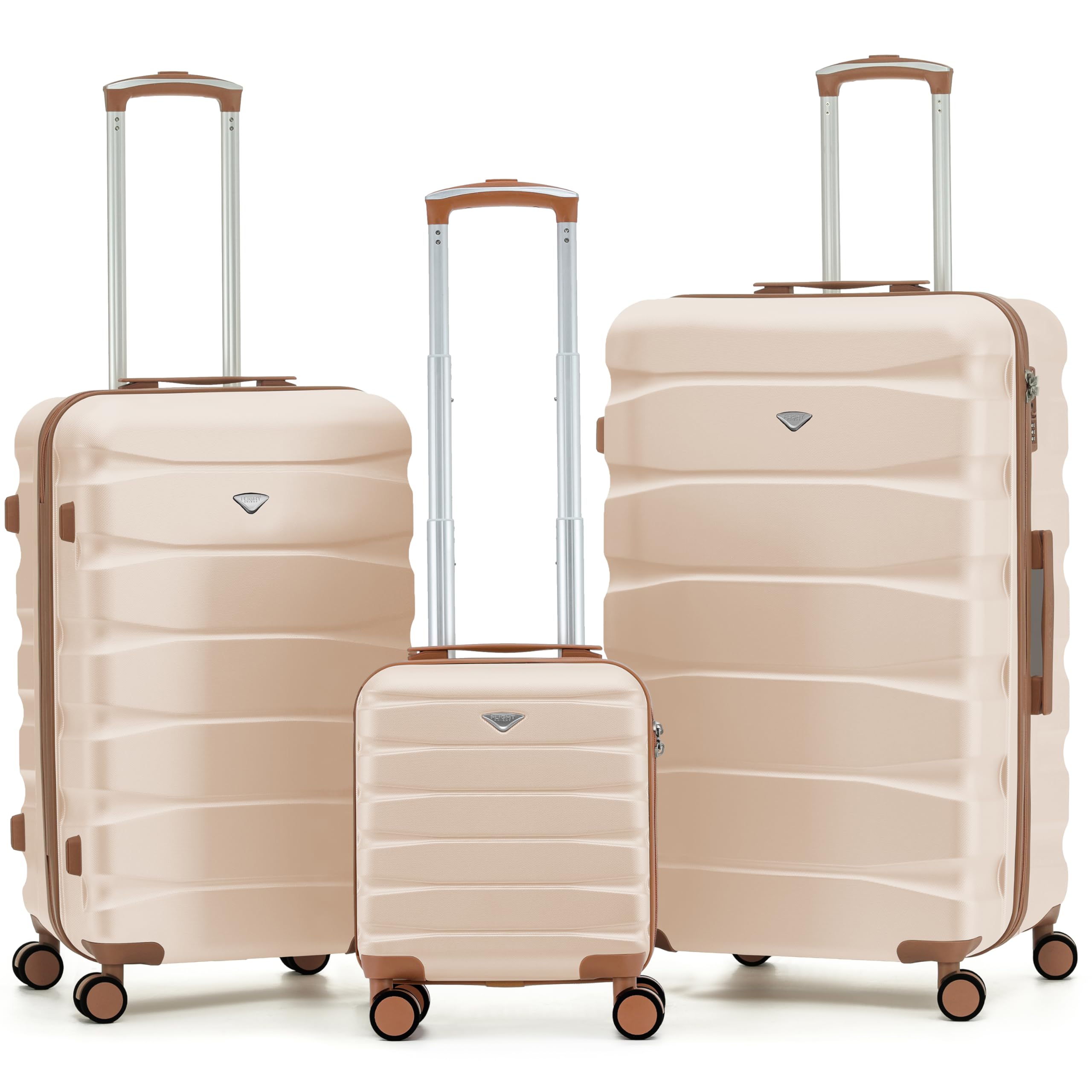 Flight Knight Underseat Cabin Suitcase 45x36x20cm | Free Hand Luggage for EasyJet & Wizz Air | Lightweight ABS Hard Shell with 8 Silent-Glide Spinner Wheels | Max Space Travel Bag — view 142