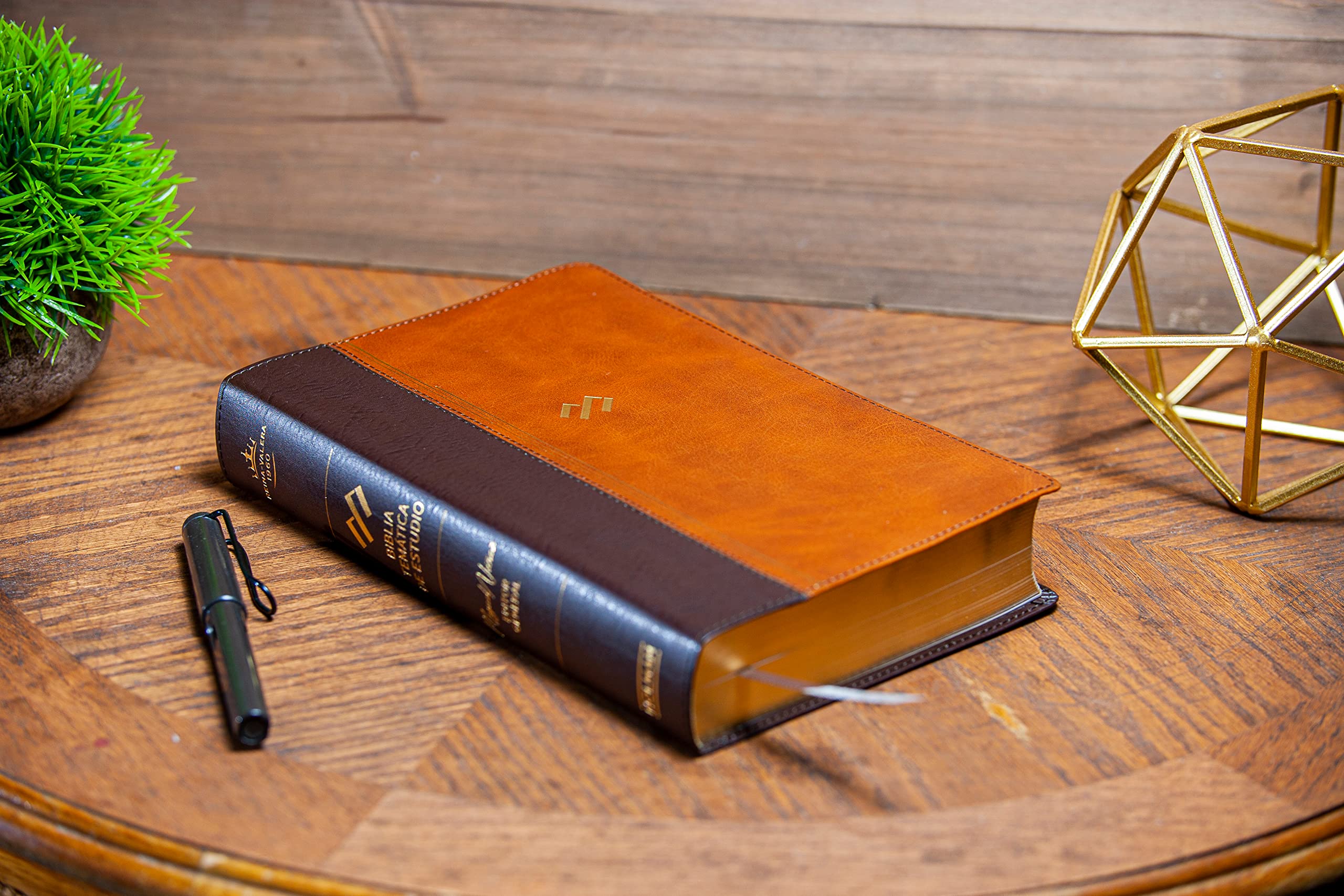 RVR 1960 Biblia temática de estudio, marrón oscuro/marrón pi: RVR 1960 Biblia temática de estudio, marrón oscuro, marrón piel ... Study Bible Dark Brown Imitation leather