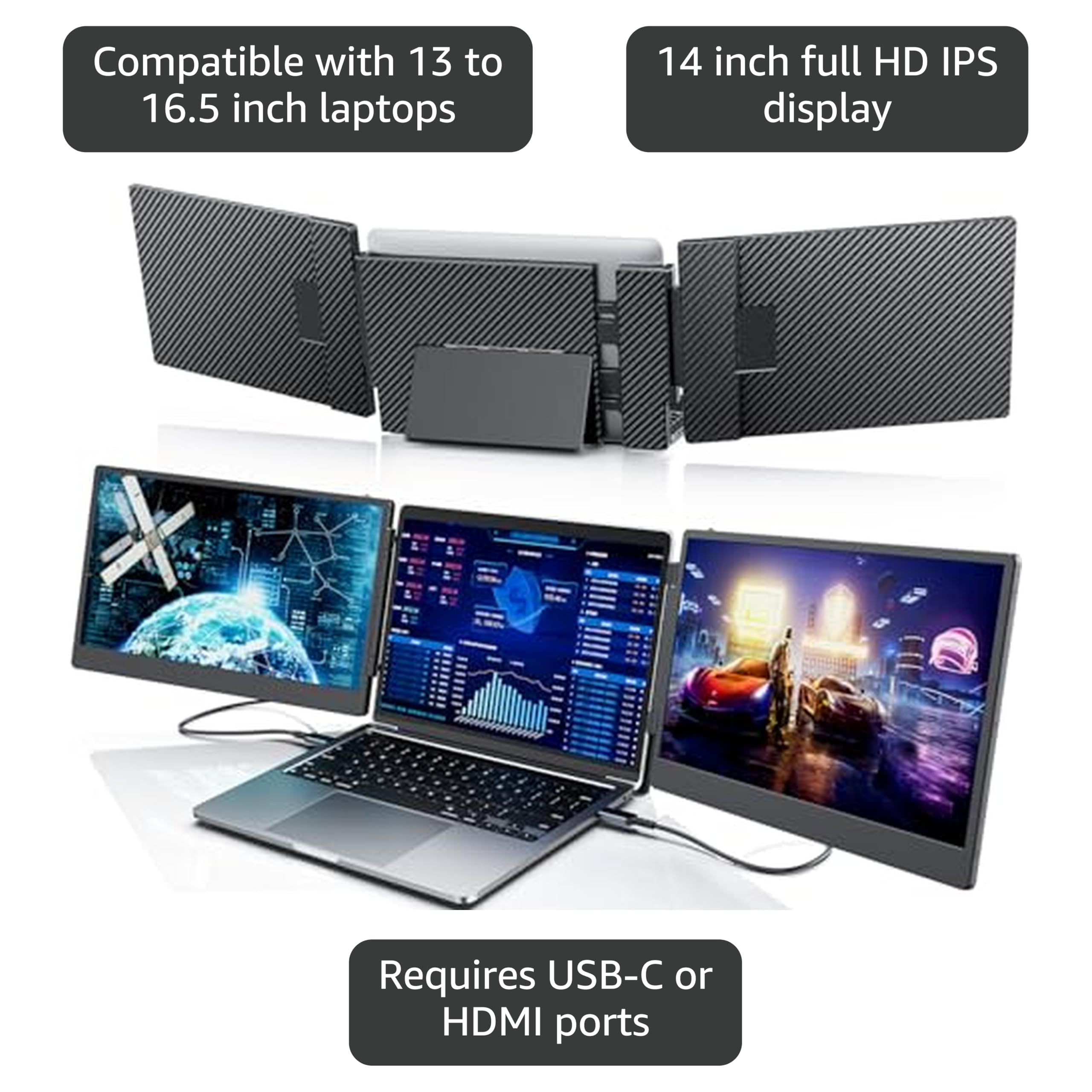 Amazon.co.jp: デュアルディスプレイ ダブルモニター トリプルモニター