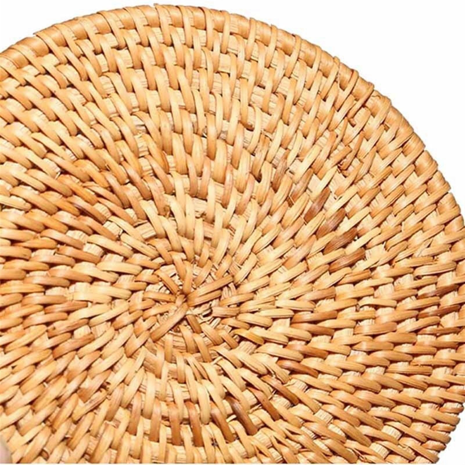 4 PC Crivetti rattan -compatibile con cuscinetti caldi isolati a piatti caldi, supporto for pentole durevoli -compatibile con tavolo, tappetini resistenti al calore -compatibile con cucina