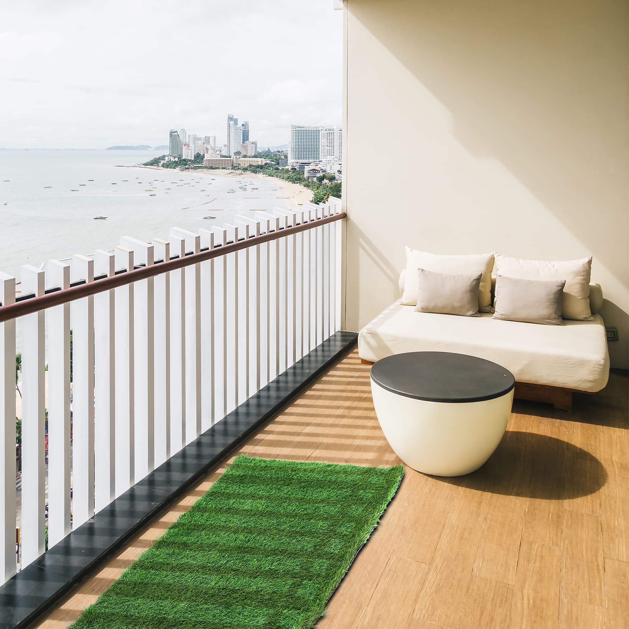 HICLOUD Premium HIGH Density Artificial Grass Carpet for Balcony, Door, Lawn (3.3X2)-picture-20