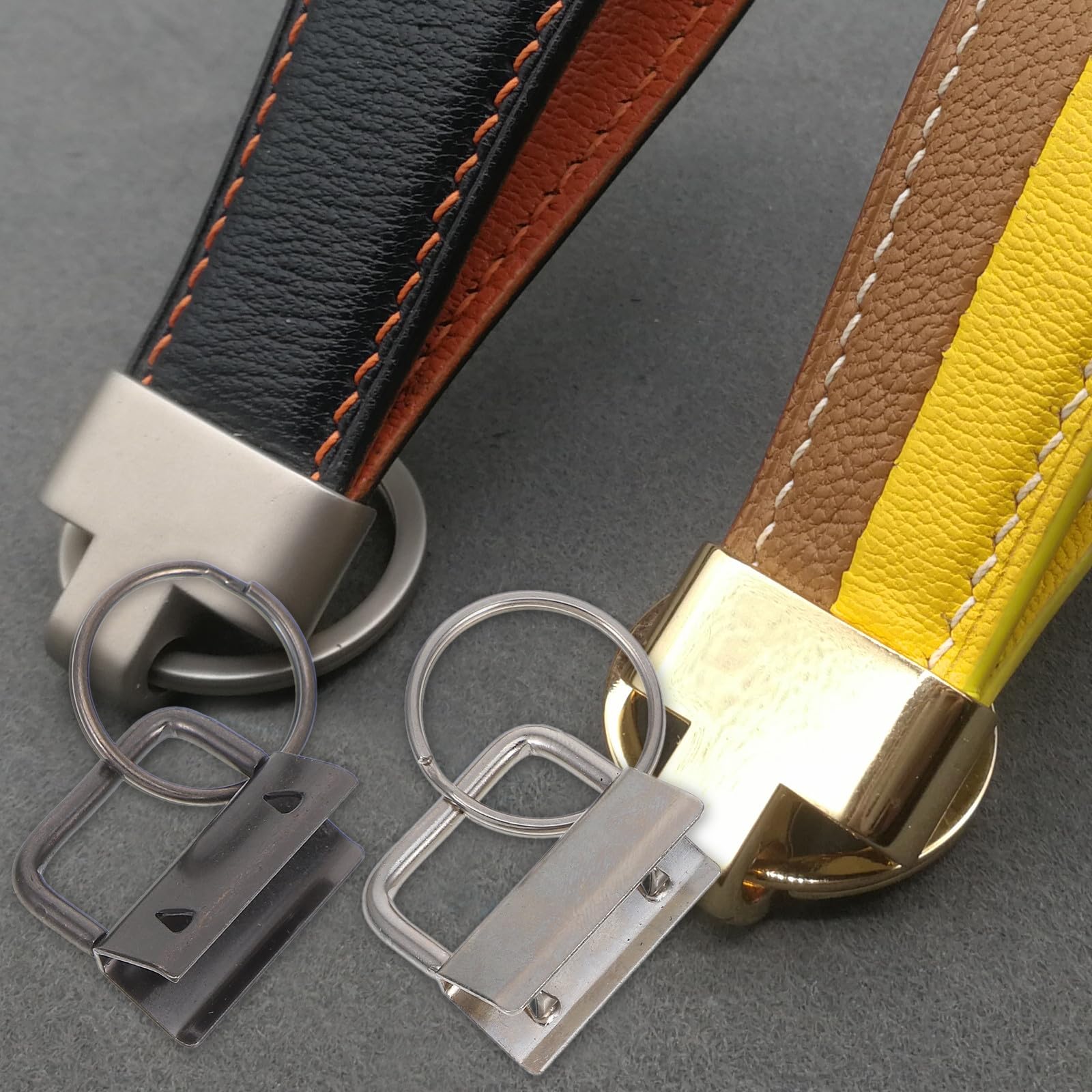 Toddmomy 150 Pezzi Hardware Portachiavi Anello Portachiavi da Cintura in Ferro 25mm per Ribbon e Key Lanyards e Wristlet Uso Quotidiano