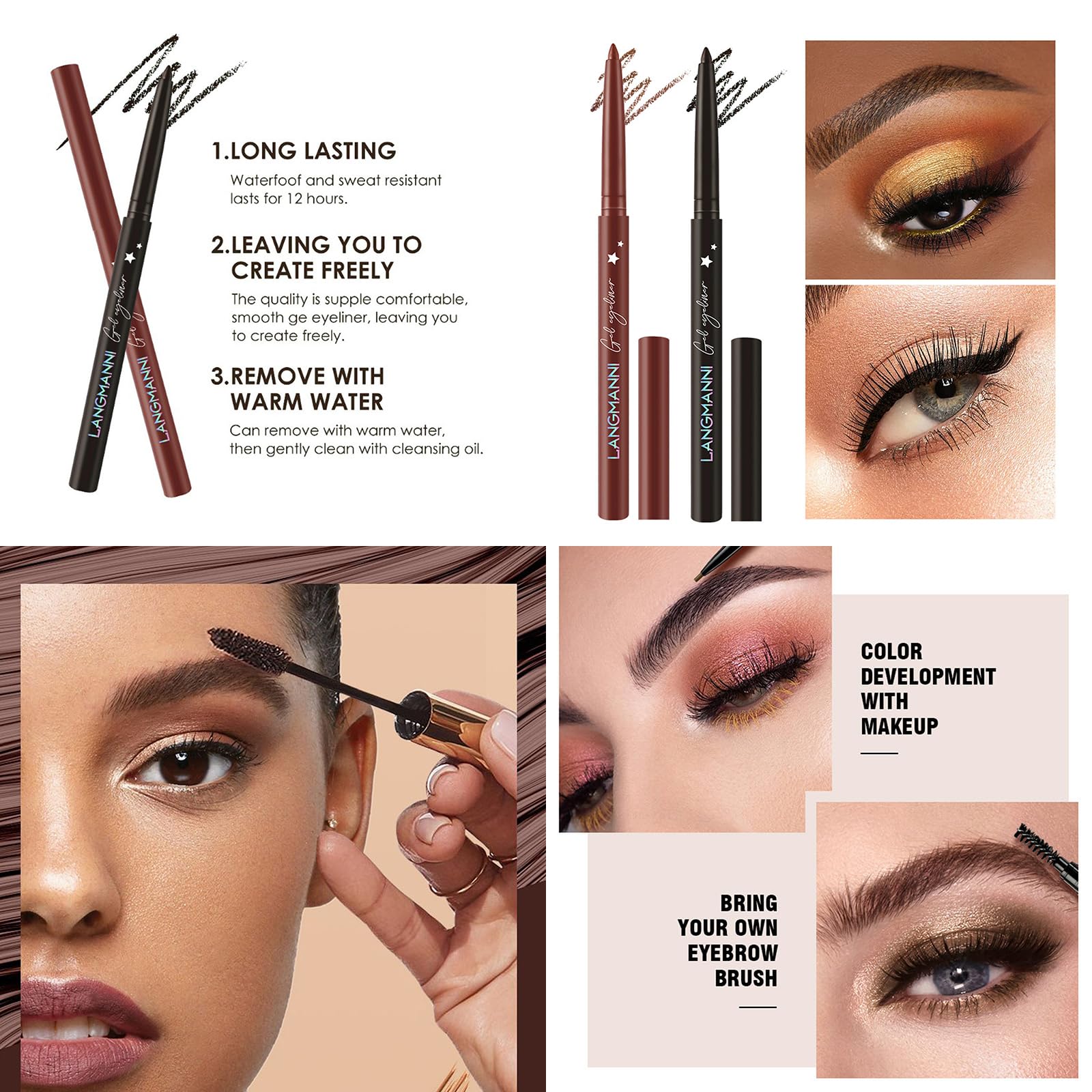All in One Make Up Set, Schminke Set für Frauen, Makeup Set Starter Kit Multifunktions Kosmetik Schmink Kit mit Lidschatten Palette, Lippenstift, Eyeliner, Mascara, Pinsel Für Frauen Mädchen