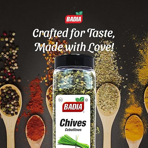 Miniatura 4 de Badia Cebollino seco, 2.5 onzas, cebollino secado al aire de primera calidad, fresco y sabroso para cocinar, sopas, ensaladas, huevos, salsas y más,