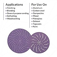 Vista 5 de 3M(TM) Cubitron(TM) II Hookit(TM) - Disco de papel de lija 732U (varios tipos y tamaños de lija), 50
