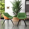 Dining Chairs Set for 2, 360° Swivel Dining Chairs with Metal Legs, Comfortable Modern Design for Dining Room, Kitchen, Office, Easy to Assemble