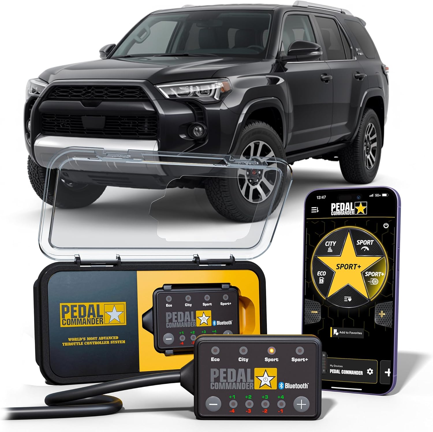 PEDAL COMMANDER Throttle Response Controller Compatible with Toyota 4Runner 2010-2024 - Plug-and-Play, 4 Driving Modes, App Control, Throttle Controller Performance Mods, 4Runner TRD Accessories