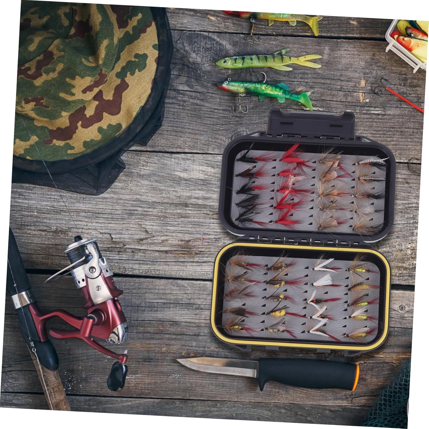 2sets Fly Fishing Accessories Lure Hooks Natural Appearance for Outdoor Fishing 40pcs*2