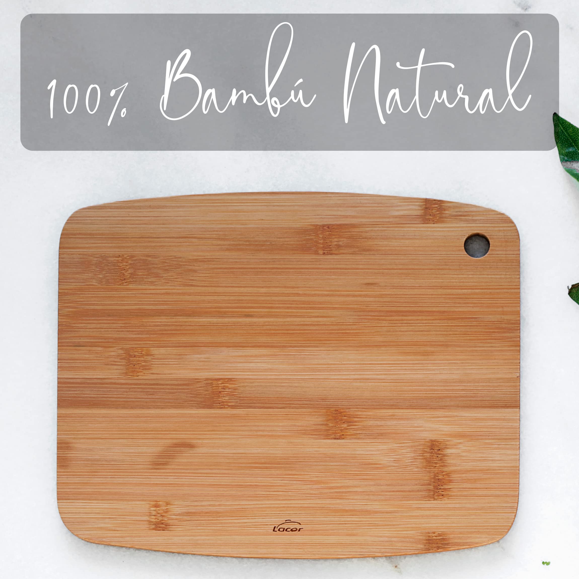 Bambù FSC Sostenibile Set Di 3 Taglieri In Bambù FSC® Praknu - Misure 38x29 Cm, 30x23 Cm, 25x15 Cm, Per Verdure, Carne, Pane E Portata Spianatoia Legno