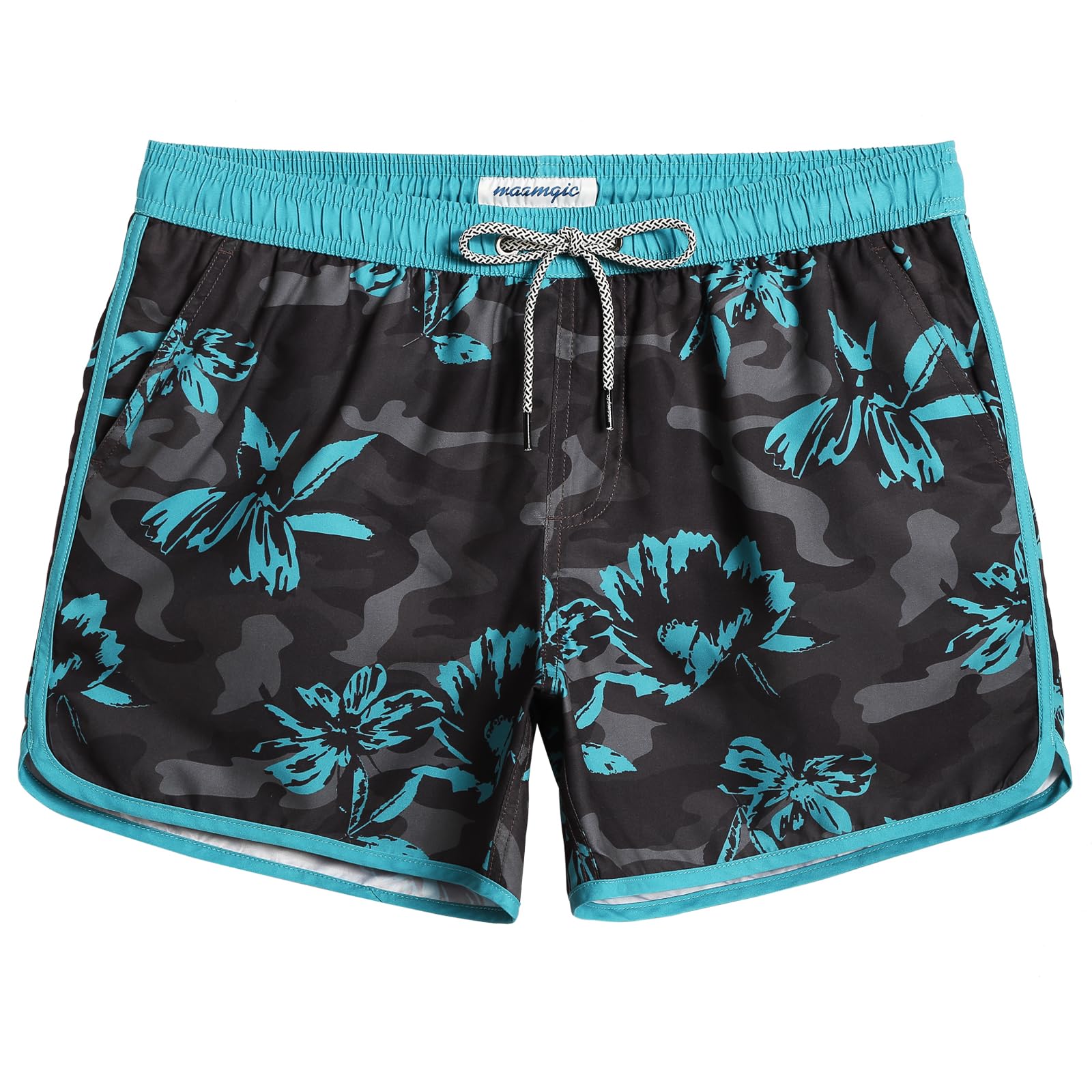 MaaMgic Bañador Hombre de Natación Secado Rápido Interior de Malla Pantalones Cortos d'Aire Vintage 80s 90s — view 14
