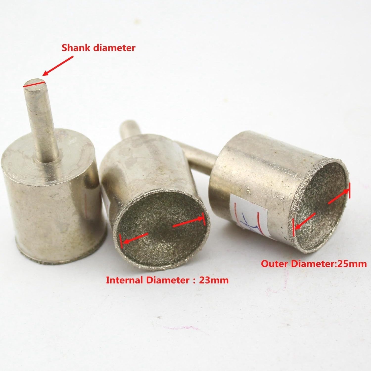 ILOVETOOL 25mm Grit 80 Diamond Grinding Bit SPHERICAL CONCAVE Head Mounted Point Jade Carving Lapidary Tools Sculpturing Bead Stone Gems