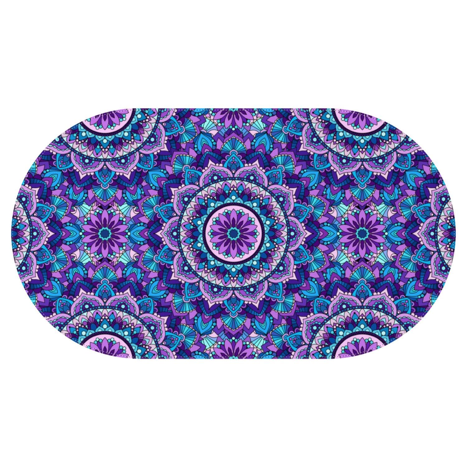 Aokoyi Mandala Tablecloth Boho 60X102 Inch, Bohemia Oval Table Cloth, Waterproof Washable Tablecloths For Party Picnic Dinner Kitchen Decor
