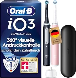 Oral-B iO 3 Lot De 2, Brosses À Dents Électriques Noire E…