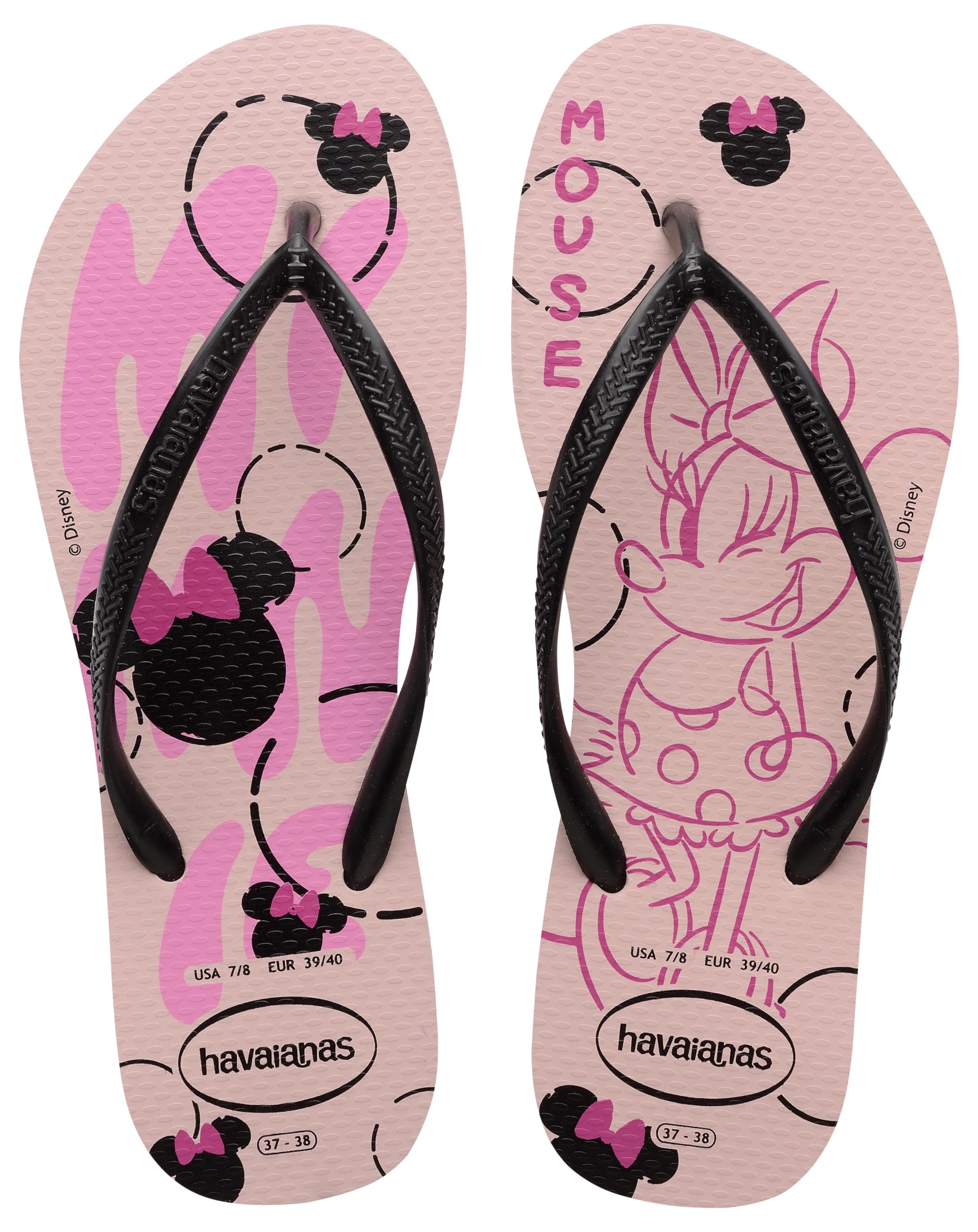Havaianas Girls Slim Disney (Mini Me), Peony Rose, UK child 10/11