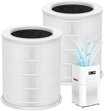 AP401 AP402 Filter Replacement, Compatible with Dayette AP401 AP402 and JOWSET AP402 AP403 Air Purifier for Large Room up to 3000Ft2, Efficient Air Filter, 4-Stage Filtration System, 2 Pack