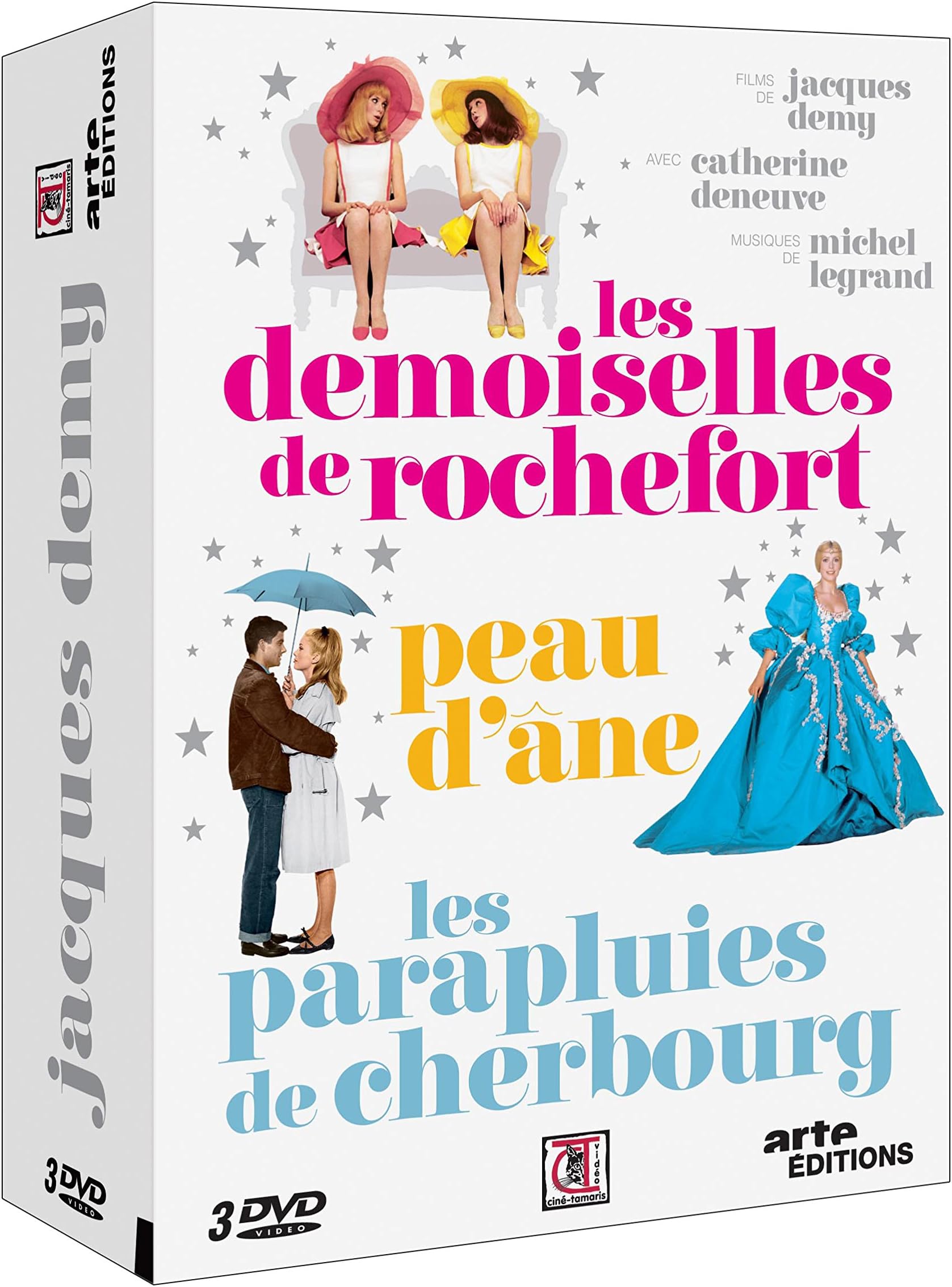 Jacques Demy Collection: The Young Girls of Rochefort / Donkey Skin / Umbrellas of Cherbourg ( Les demoiselles de Rochefort / Peau d'âne / Les parapluies [ NON-USA FORMAT, PAL, Reg.2 Import - Fra