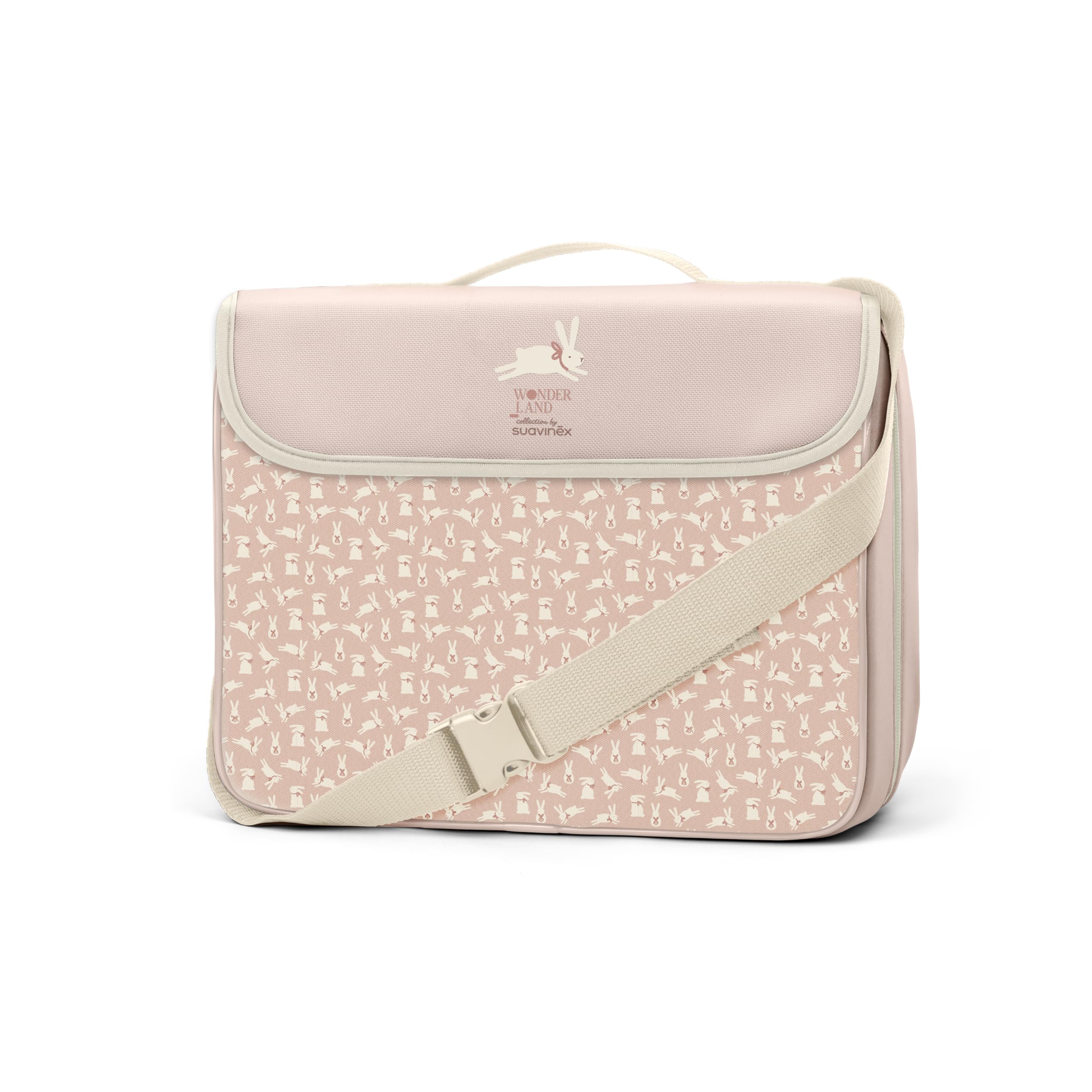 Suavinex, Trona Portátil para Bebés +6 Meses, Alzador de Silla para Comer, Asiento Elevador Universal Convertible en Bolso, Fácil de Limpiar, Ligero, con Arnés, Cómodo, Blandito y con Respaldo, Rosa
