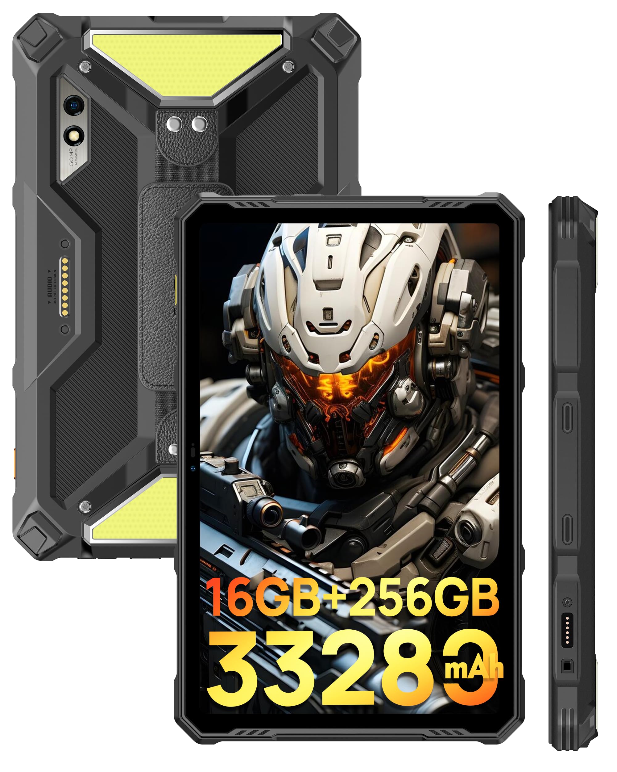 Ulefone Armor Pad 3 Pro Rugged Tablet front and back view