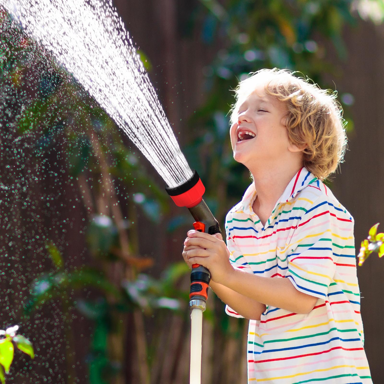 HANABASS 3-Pack 400 Mesh Hose End Sprayer - Plastic Water Hose Sprayer Nozzle - Garden Shower Head - Garden Nozzle Replacement Attachment (3 Pcs)