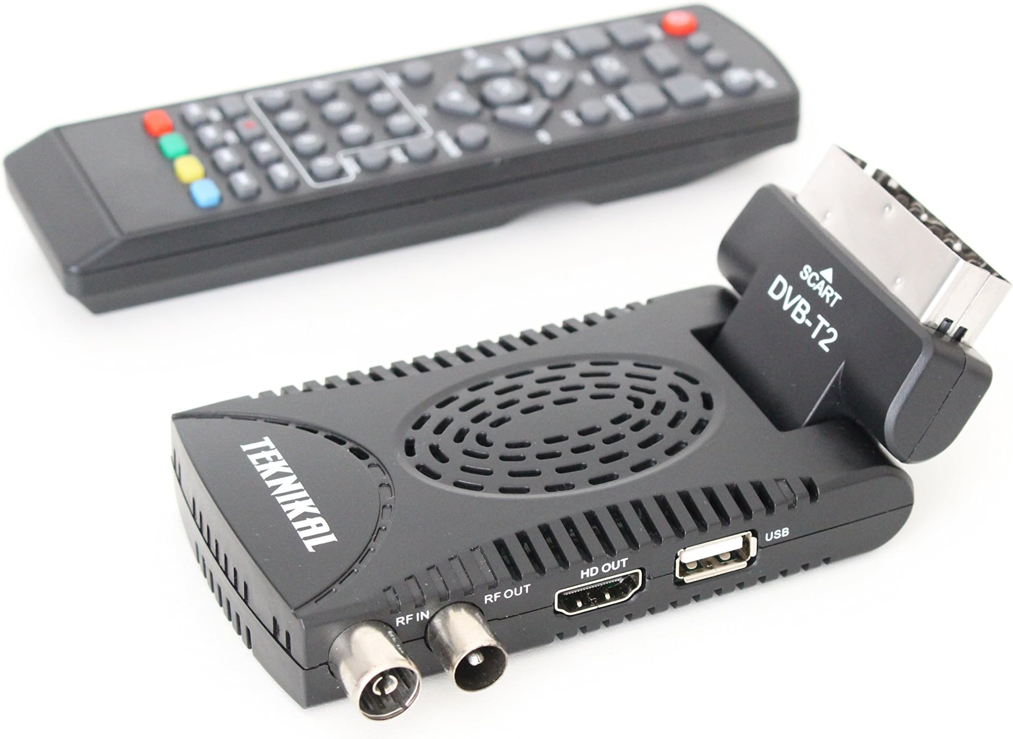 Scart Freeview, Digital HD TV Receiver Recorder Tuner Set Top Box, USB Memory Recorder, Hinged for LCD TVs by Digi-fun