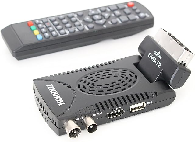 TEKNIKAL TV HD Scart Freeview Receiver & Recorder Set Top Box For Digital TV Channels Digital Terrestrial Receiver