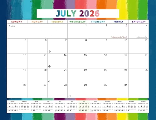 Miniatura 2 de Calendario mensual 2024-2025 de pared/escritorio encuadernado en espiral – 18 meses de escritorio/calendario de pared – (Edición #027)