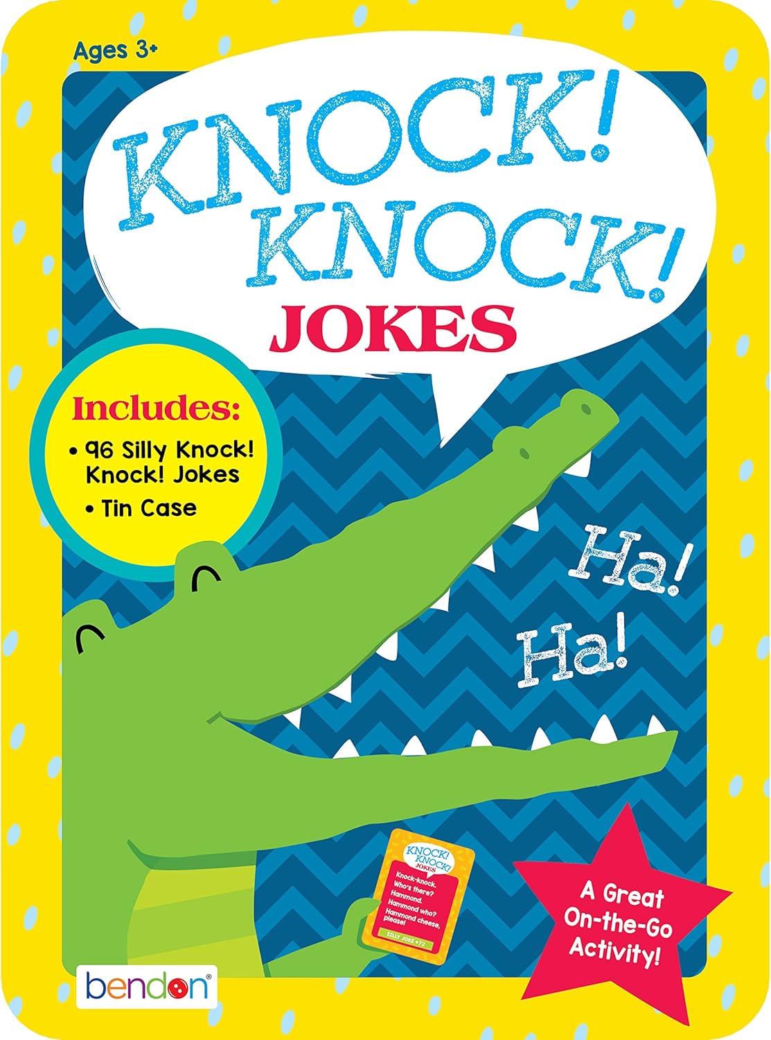 Bendon Knock-Knock Jokes Game Tin Kit