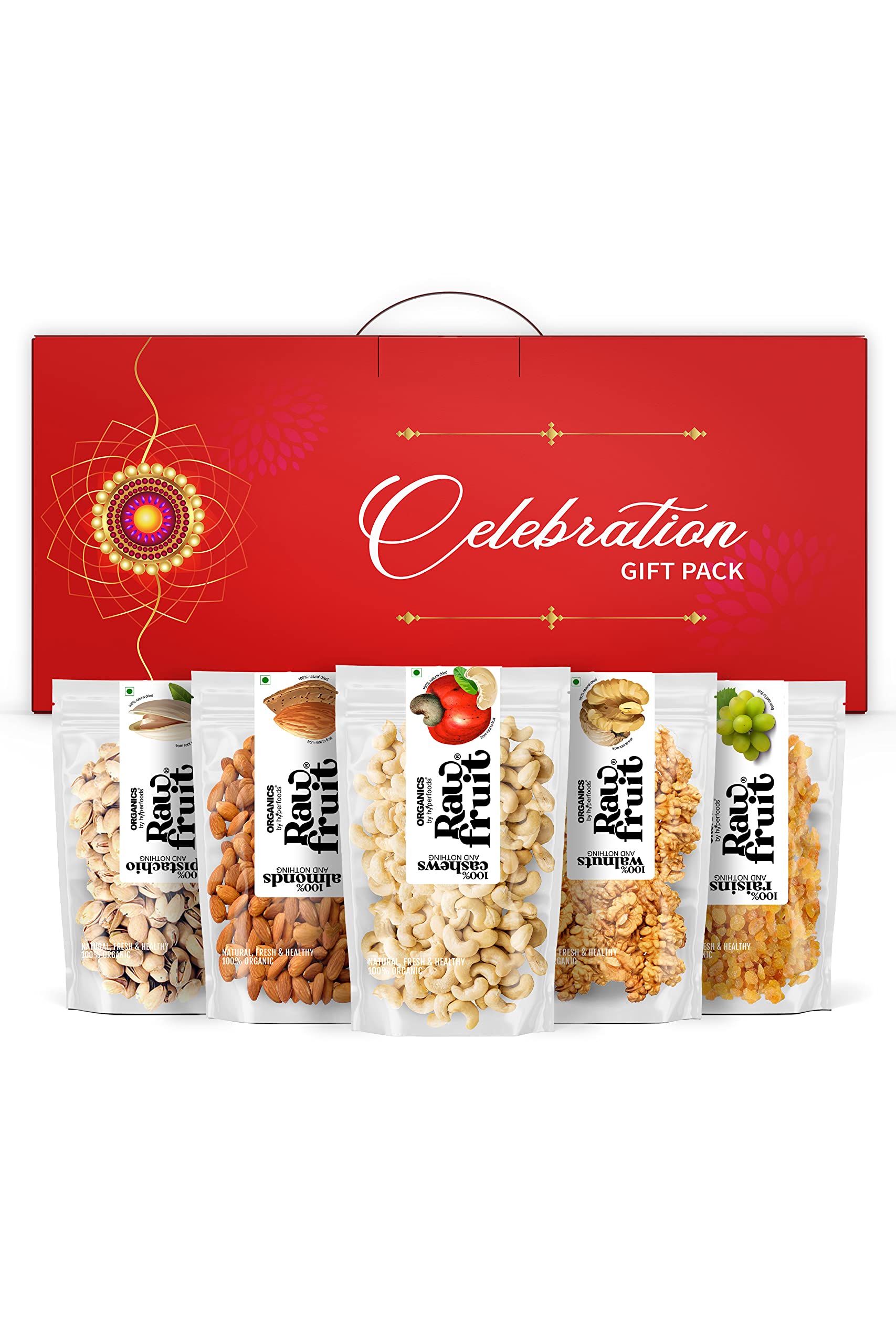 RawFruit Dry Fruit Combo Pack 1Kg (Cashew Kaju, Almonds Badam, Pista, Golden Raisins Kishmish, Walnut Akhrot - 200g Each) by Hyperfoods (B094FS4RC2) Amazon Price History, Amazon Price Tracker
