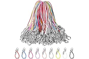 9 Colors Lobster Clasp Cords Clasp Cord Strap Charm Lariat Lanyard Mini...
