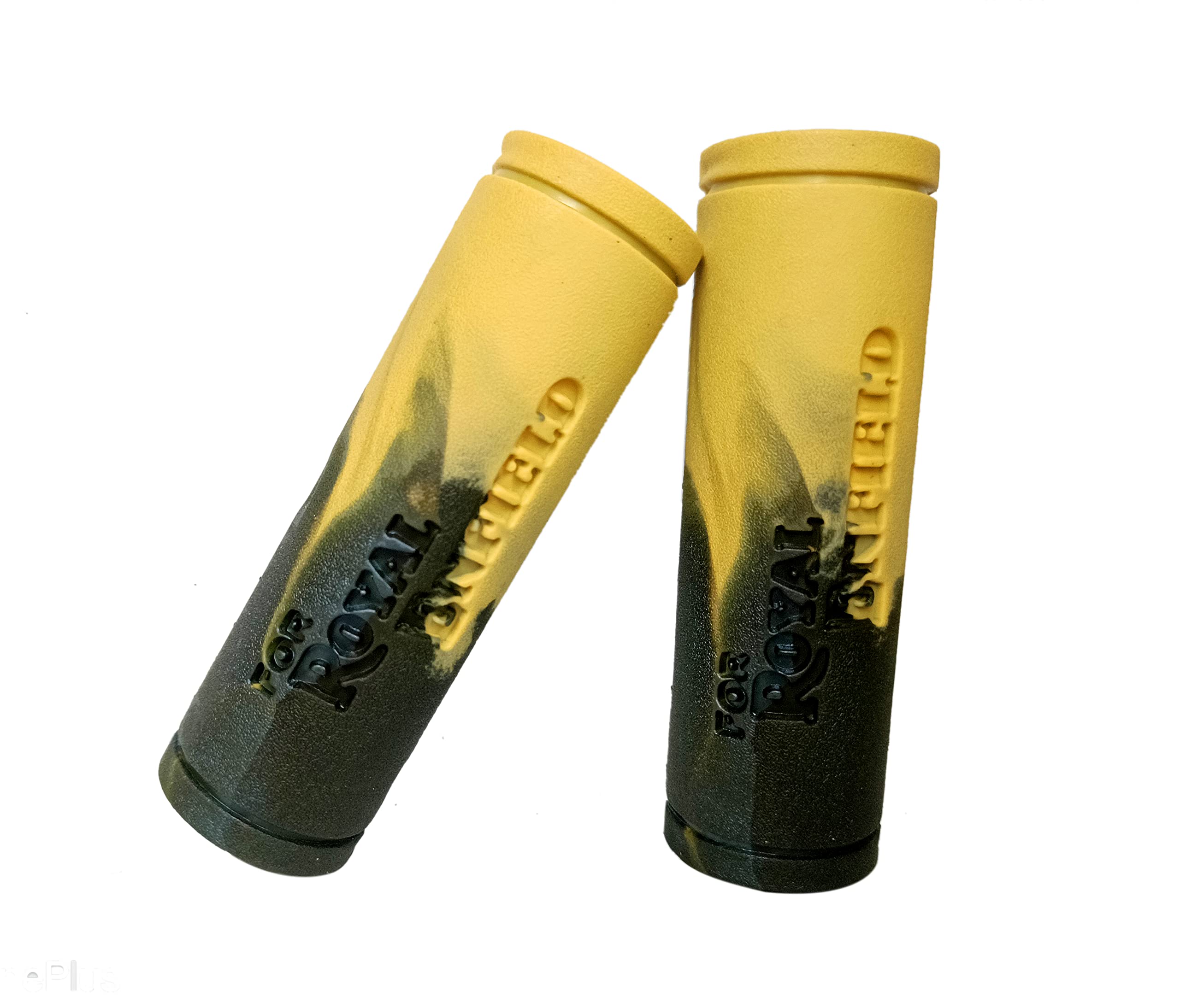 Kohli Bullet Accessories Handle Grip Rubber Compatible with RE All 350/500 cc Bikes (Yellow Black) 1
