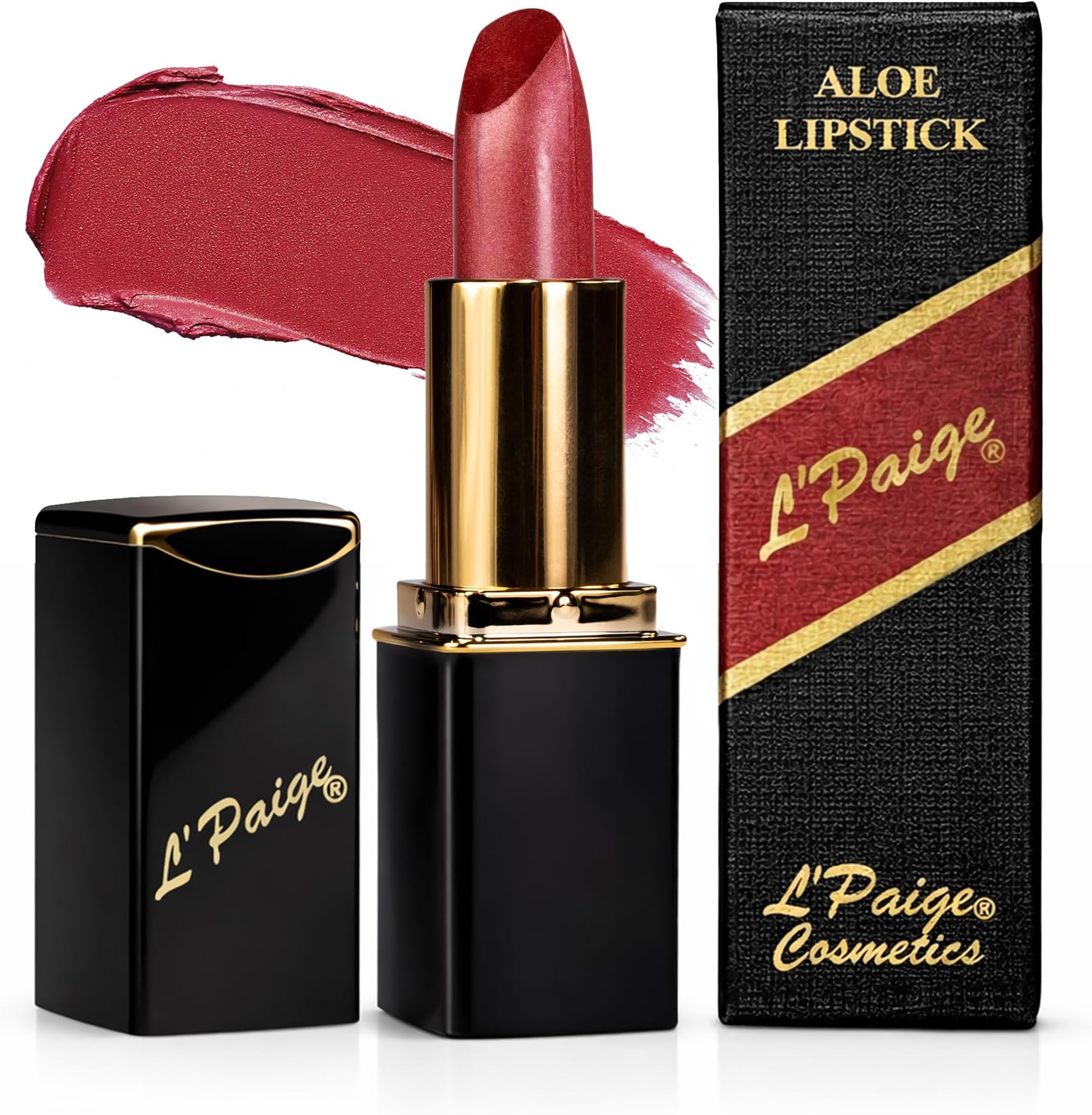 Designer Lipstick – Cool Icy Mauve, Hydrating Creamy Formula with Aloe Vera, Long-Lasting Frosted Satin Pearl Shimmer, Moisturizing Smooth Lip Color, Shade L45