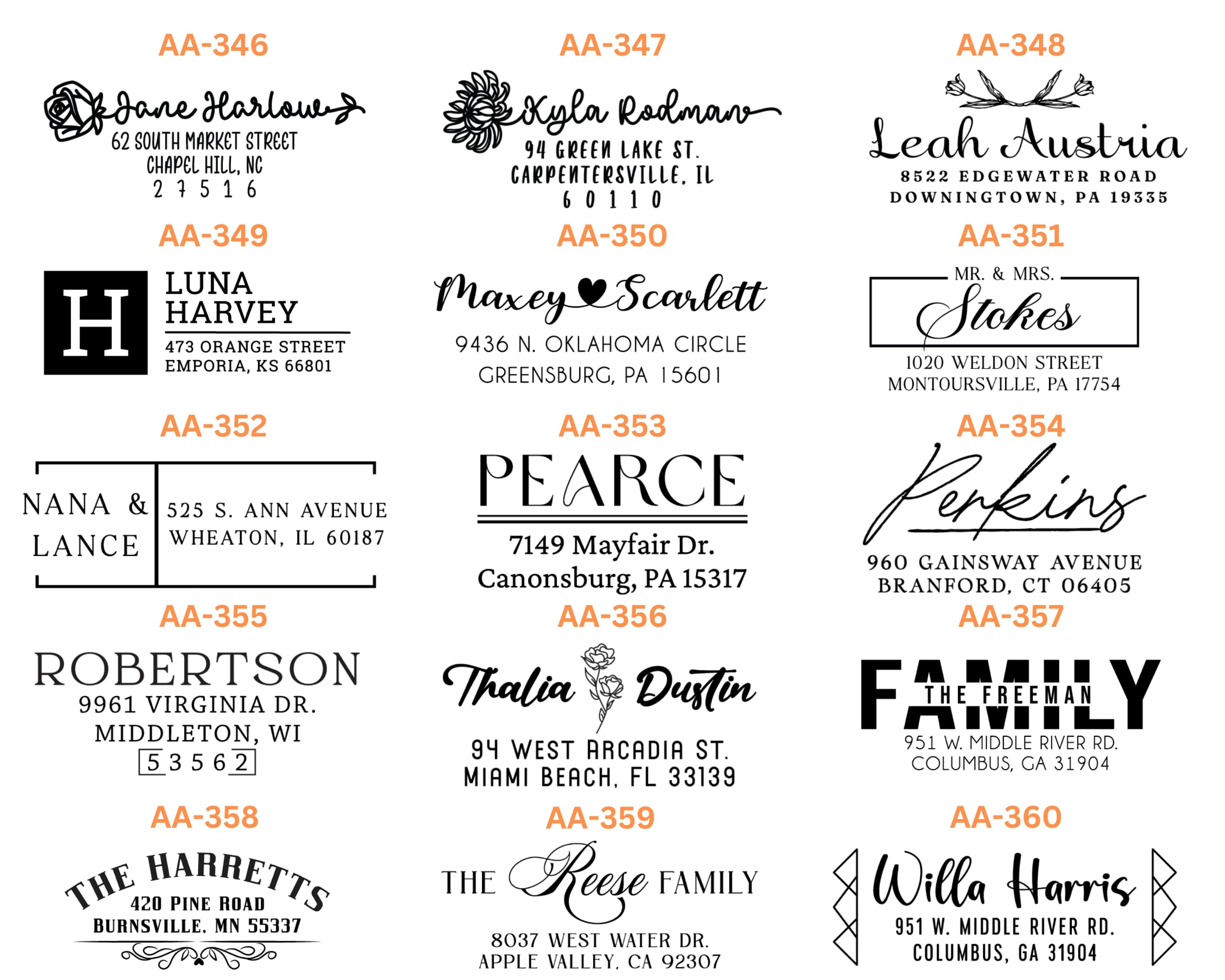 Wedding address fonts | Beachweddingtips.com