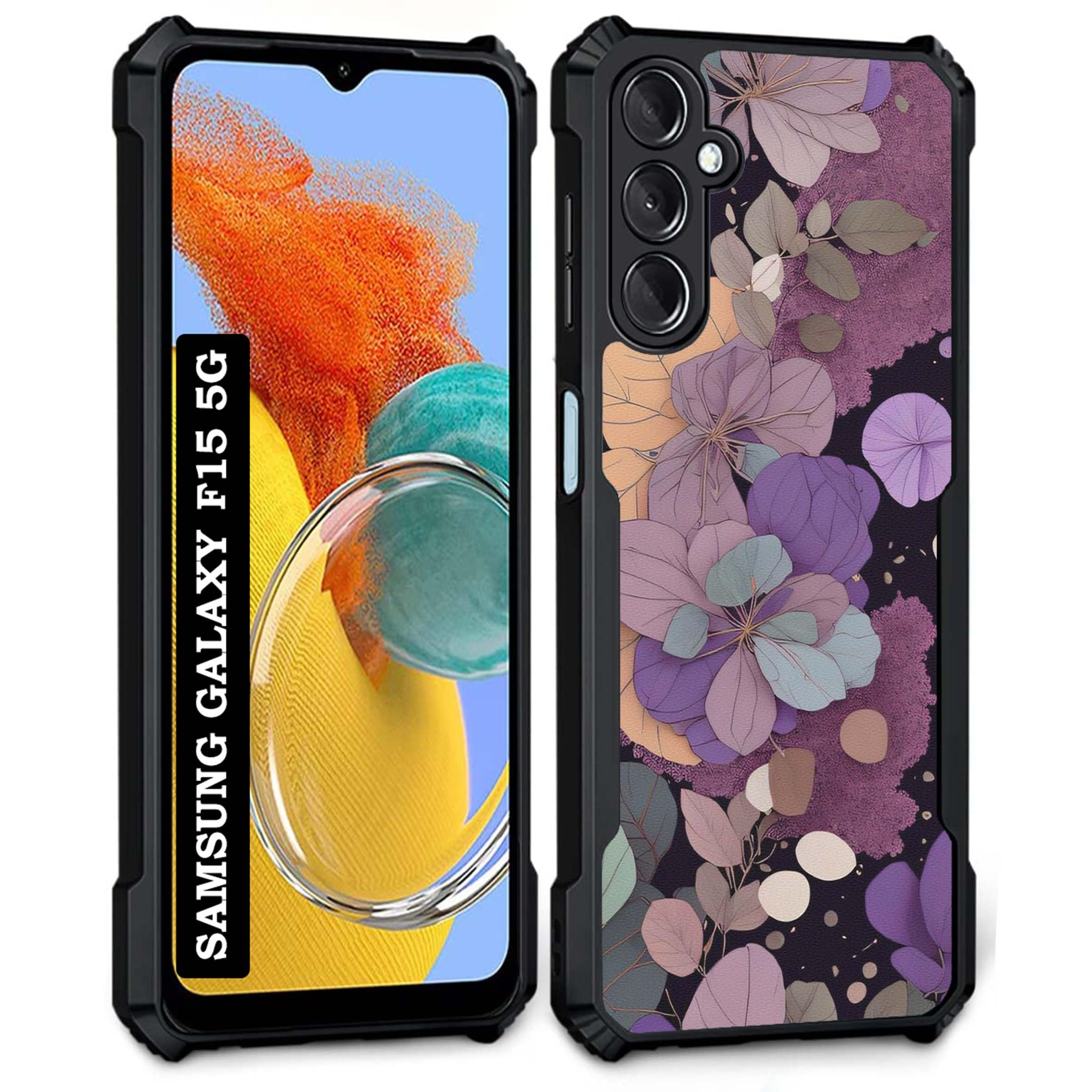 COBERTA Back Cover for Samsung Galaxy F15 5G Back Cover Case - Colorful Leaves Black Floral PT99 D16129 (B0CWPKBWTW) Amazon Price History, Amazon Price Tracker