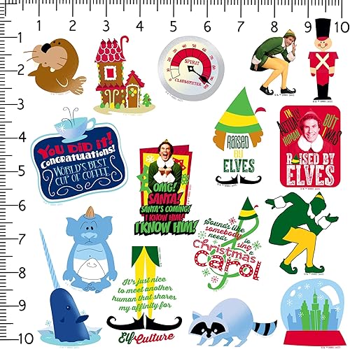 Miniatura 2 de Paquete variado de calcomanías grandes de vinilo elfo de lujo, para laptop, botella de agua, álbumes de recortes, tableta, monopatín,