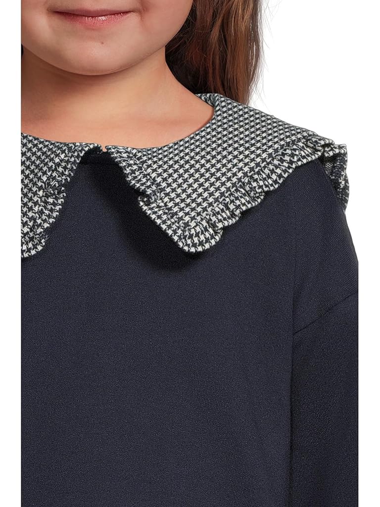 Navy Janie and Jack Printed Collar Sweatshirt (Infant)