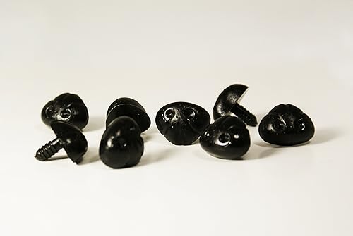 Miniatura 2 de Nariz animal de seguridad negra para muñeca de marioneta de oso hecha en Japón Style-G 0.945 in 2pcs/pkg