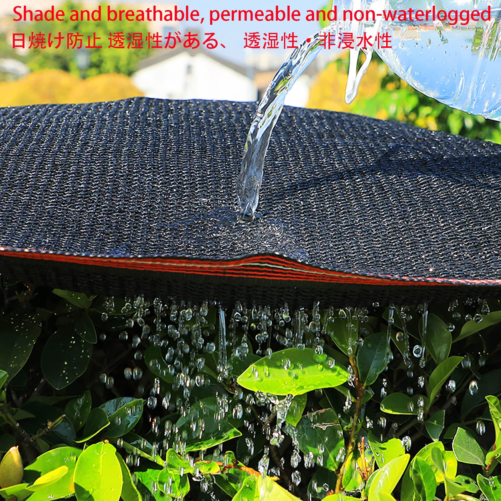 Telone Ombreggiante Nero 5x8m Con Occhielli - Rete Per Protezione Solare Da Giardino, Serra E Pergola - Foto 5